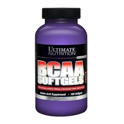 Ultimate Nutrition BCAA Softgels 180 гелевых капсул 002100 фото
