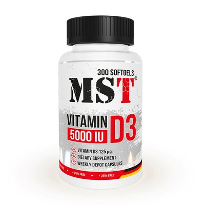 MST Vitamin D3 5000 IU 300 капс 001741 фото