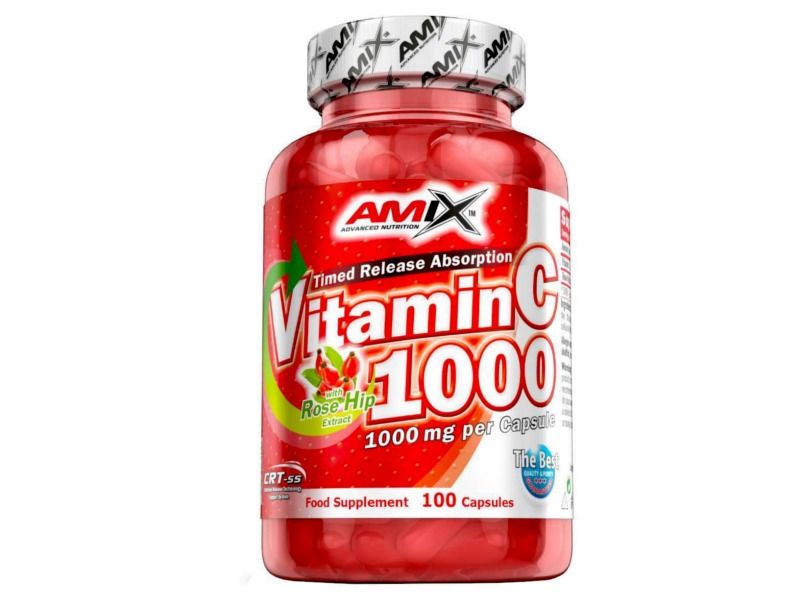 Amix C-Vitamin + Rose Hips 1000mg 100 веган капс 002401 фото