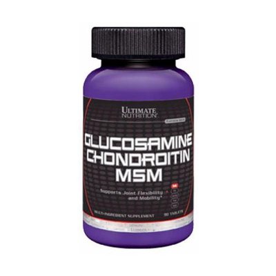 Ultimate Nutrition Glucosamine chondroitine MSM 90 таб 001422 фото