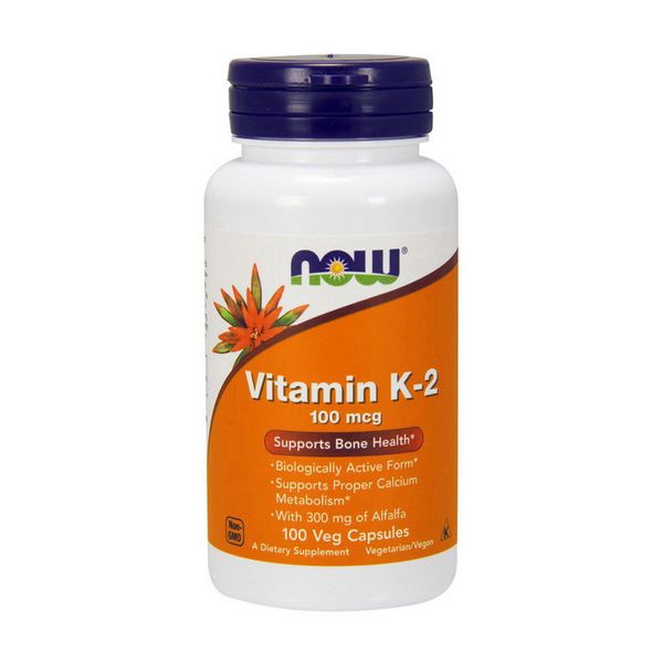 NOW Vitamin K-2 100 mcg 100 капс 001232 фото