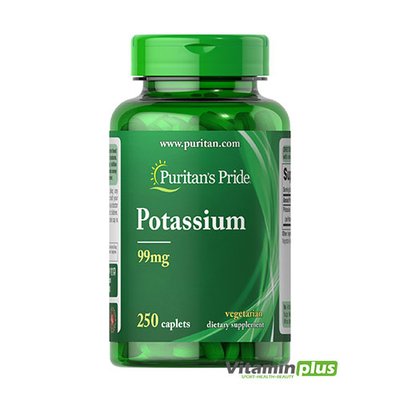 Puritans Pride Potassium 99 mg 100 capl 001452 фото