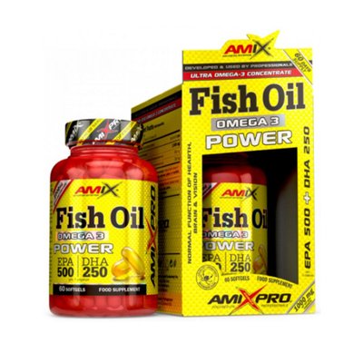 Amix Fish Oil Omega 3 (500mg/250mg) 60 софтгель 001916 фото