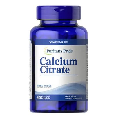 Puritans Pride Calcium Citrate 200 mg 200 таб 002371 фото