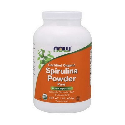 NOW Organic Spirulina Powder 454 г 002911 фото