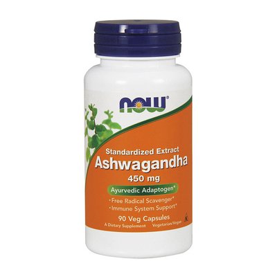 NOW Ashwagandha 450 mg 90 капс 001157 фото