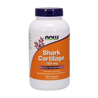 NOW Shark Cartilage 750 mg 300 капс 001495 фото