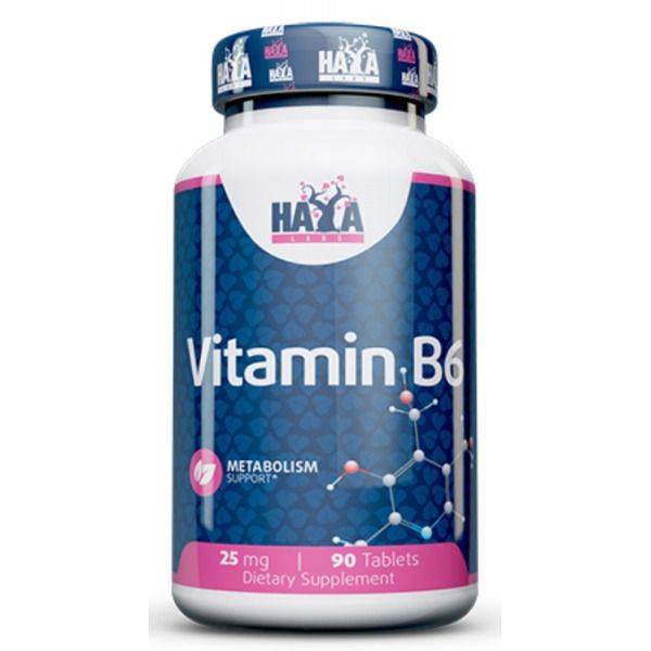 Haya Labs Vitamin B6 25 mg 90 таб 002302 фото