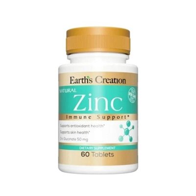Earths Creation Zinc Gluconate 50 mg 100 таб 001801 фото