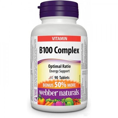 Webber Naturals B100 Complex 90 таб 001852 фото