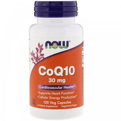 NOW CoQ10 30 mg 120 капс 001932 фото
