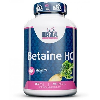 Haya Labs Betaine HCL 650 mg 90 таб 002303 фото