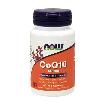 NOW CoQ10 60 mg 60 капс 001173 фото