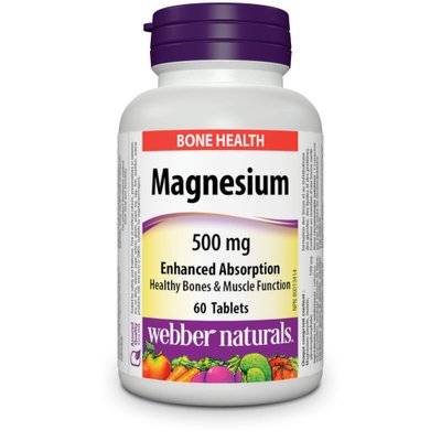 Webber Naturals Magnesium 500 mg 60 таб 002327 фото