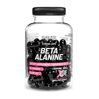 Evolite Nutrition Beta Alanine 800 mg Xtreme 60 caps 03401 фото