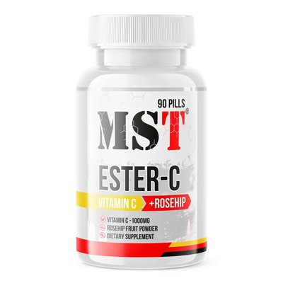 MST Ester-C Vitamin C + Rosehips 90 таб 002018 фото