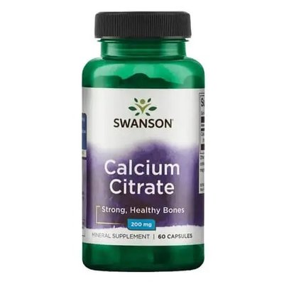 Swanson Calcium Citrate 200 mg 60 капс 002130 фото
