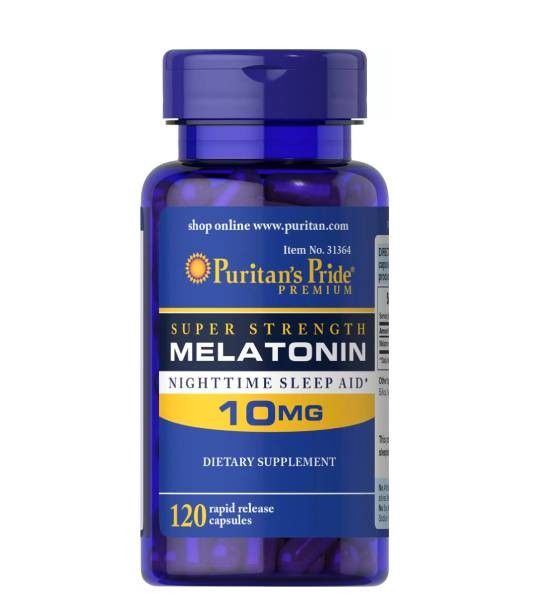 Puritans Pride Melatonine 10 mg 30 капс 001349 фото