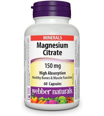 Webber Naturals Magnesium Citrate 150 mg 60 капс 002665 фото