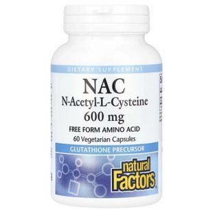 Natural Factors NAC 600 mg 60 caps 4360 фото