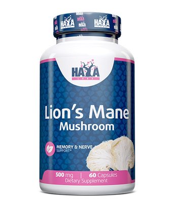 Haya Labs Lion's Mane Mushroom 500 мг 60 капс 002187 фото