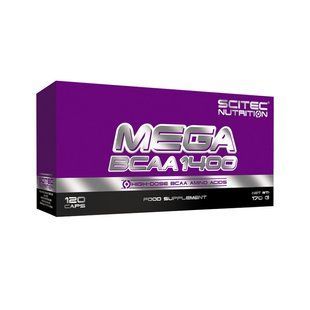 Scitec Nutrition Mega BCAA 1400 120 капс 1403 фото
