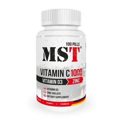 MST Vitamin C 1000 + D3 2000 IU + Zinc 100 таб 001768 фото
