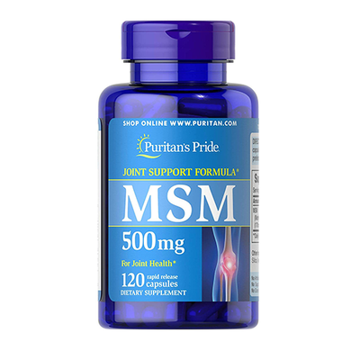 Puritans Pride MSM 500 mg 120 капс 001354 фото