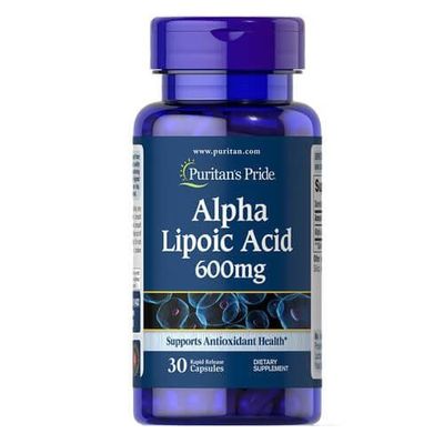 Puritans Pride Alpha Lipoic Acid 600 mg 30 капс 002479 фото