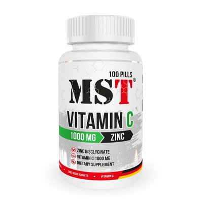 MST Vitamin C 1000 + Zinc Chelate 100 таб 001846 фото