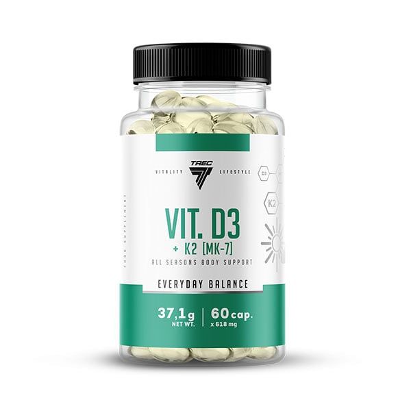 TREC Vitamin D3 + K2 (MK-7) 60 капс 002122 фото