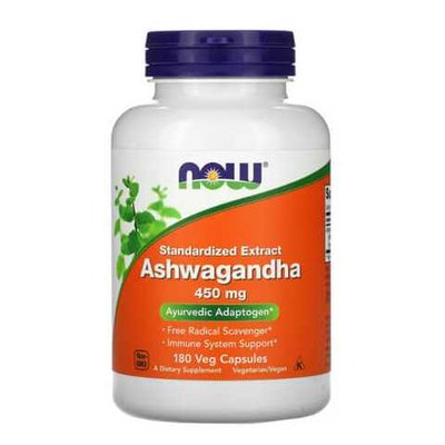 NOW Ashwagandha 450 mg 180 капс 002683 фото