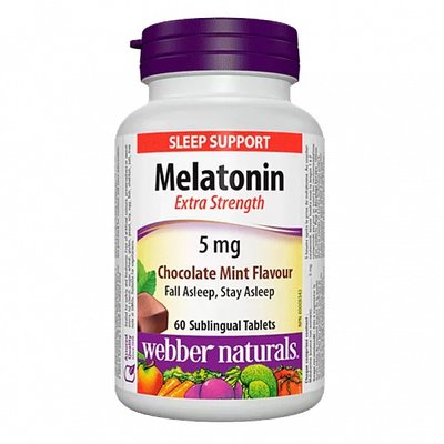 Webber Naturals Melatonin Extra Strength 5 мг 60 табл 002328 фото