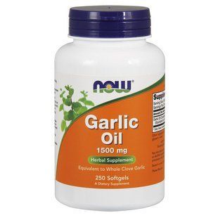NOW Garlic Oil 1500 mg 250 капс 1457 фото