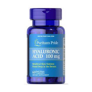 Puritans Pride Hyaluronic Acid 100 mg 60 капс 1583 фото