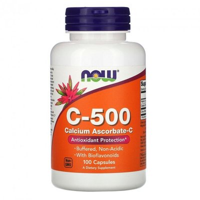 NOW C-500 Calcium Ascorbate-C 100 капс 002169 фото