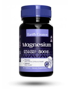 Earths Creation Magnesium 500 mg 60 таб 002382 фото