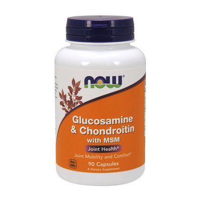 NOW Glucosamine Chondroitin MSM 90 капс 001186 фото
