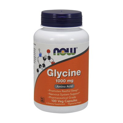 NOW Glycine 1000 mg 100 капс 001187 фото