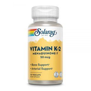 Solaray Vitamin K-2 MK-7 50 mcg 30 caps 3953 фото