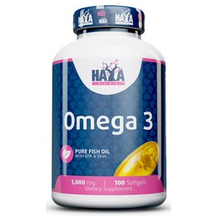 Haya Labs Omega 3 1000mg 100 софт гель 002201 фото