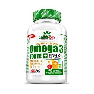 Amix GreenDay Omega 3 Forte + D3, K2, E 90 софтгель 001923 фото