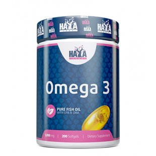 Haya Labs Omega 3 1000mg 200 софт гель 002202 фото