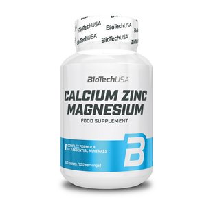 BioTech Calcium Zinc Magnesium 100 таб 001004 фото