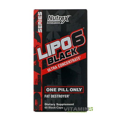Nutrex Lipo-6 Black Ultra Concentrate 60 капс 001236 фото