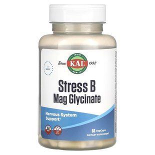 KAL Stress B Magnesium Glycinate 60 vcaps 4000 фото