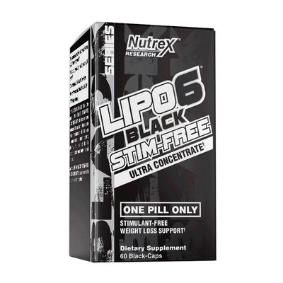 Nutrex Lipo-6 Black Ultra Concentrate Stim Free 60 капс 001869 фото