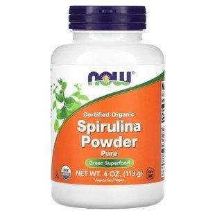 NOW Organic Spirulina Powder 113 г 4417 фото