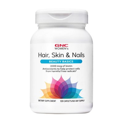GNC Women`s Hair Skin and Nails Formula 120 таб 001557 фото