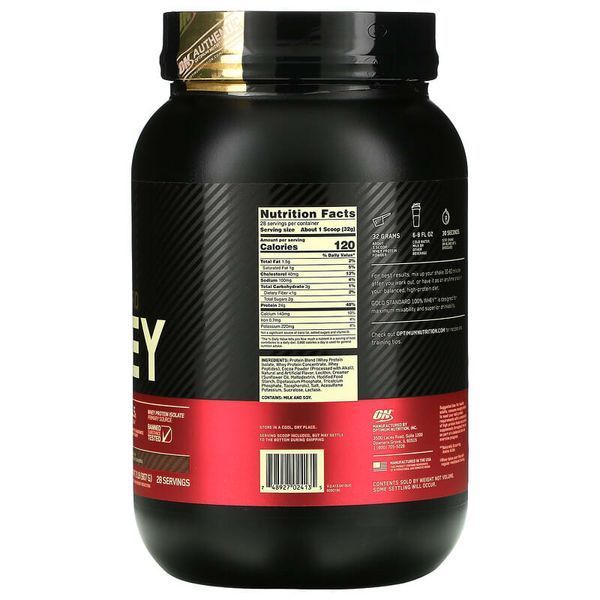 Optimum Nutrition 100% Whey Gold Standard 907 г 2713 фото